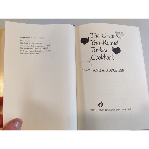 The Great Year-Round Turkey Cookbook by Anita Borghese HCDJ - Picture 10 of 11